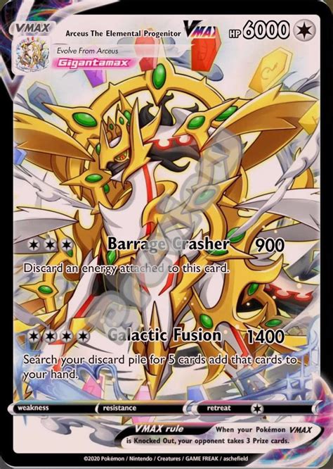 mega arceus pokemon card